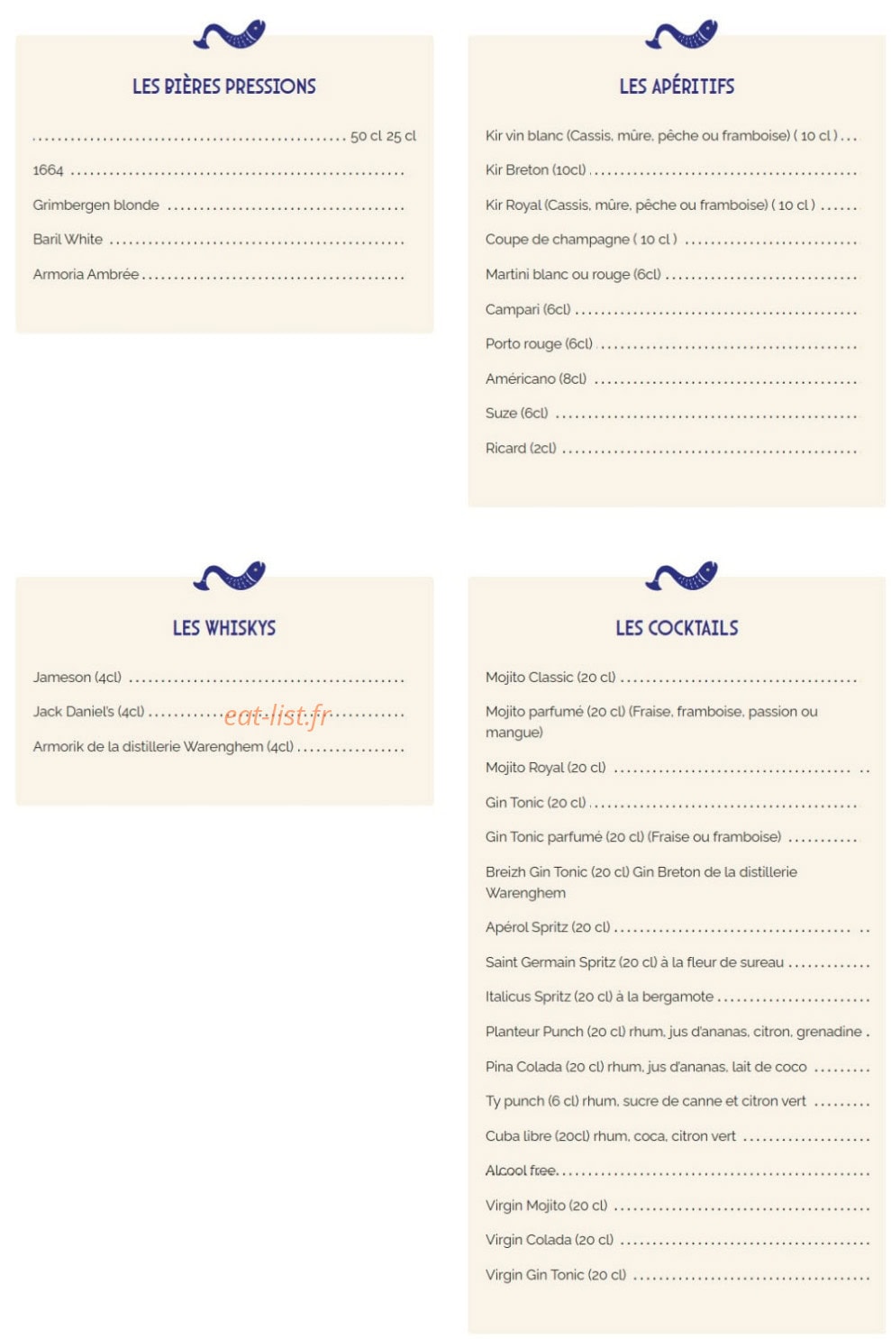 La Marinière — carte page 4