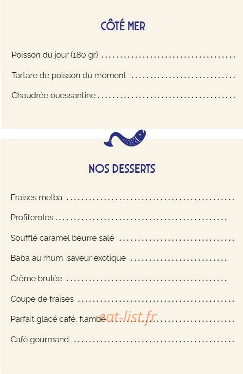 La Marinière — carte page 2
