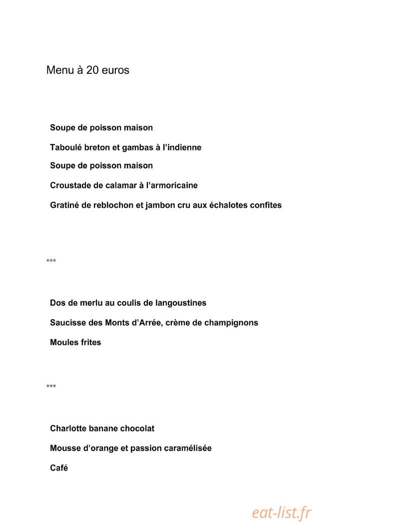 Le Cabestan — carte page 2
