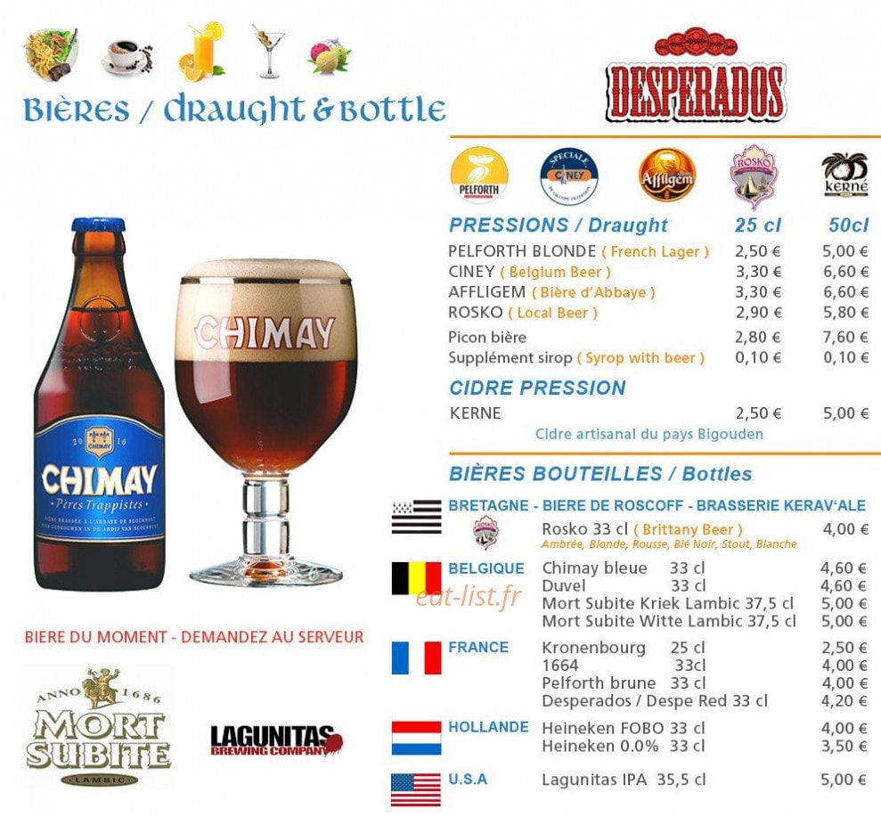 Cafe Ty Pierre — carte page 8