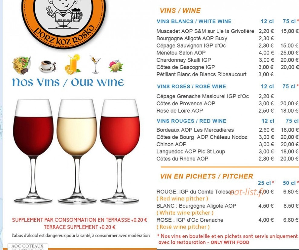 Cafe Ty Pierre — carte page 7