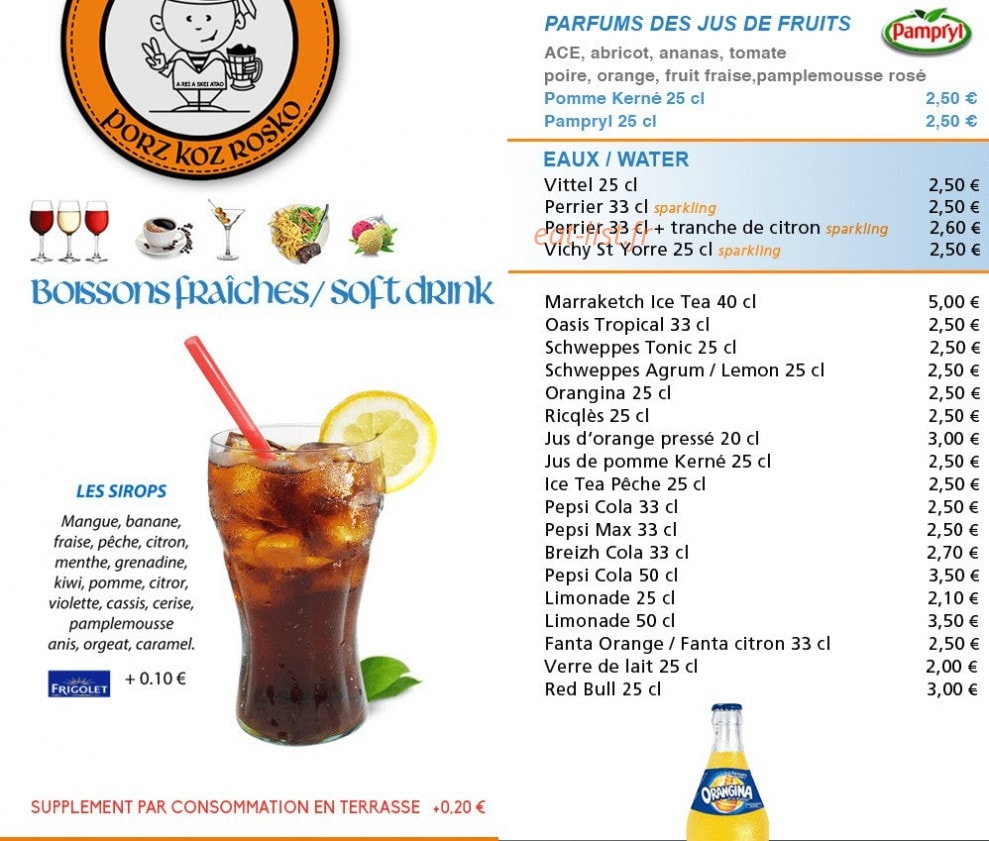 Cafe Ty Pierre — carte page 9