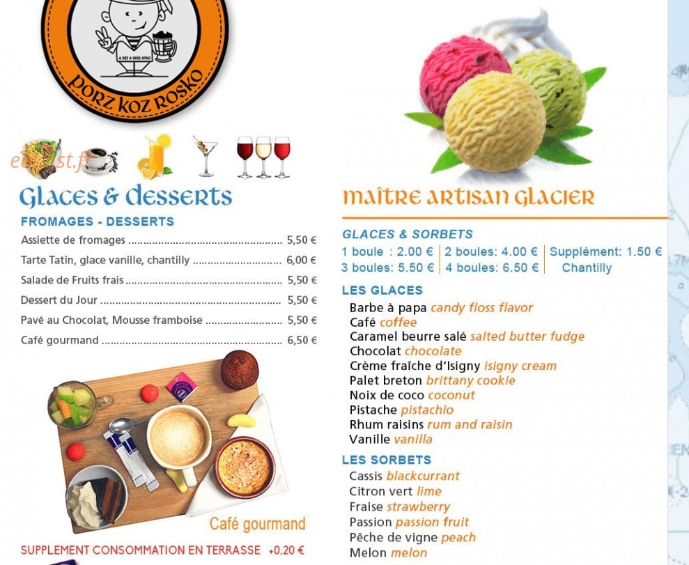 Cafe Ty Pierre — carte page 4