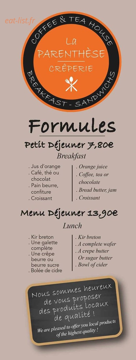 La Parenthèse — carte page 1
