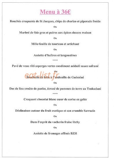 Le bellevue — carte page 3