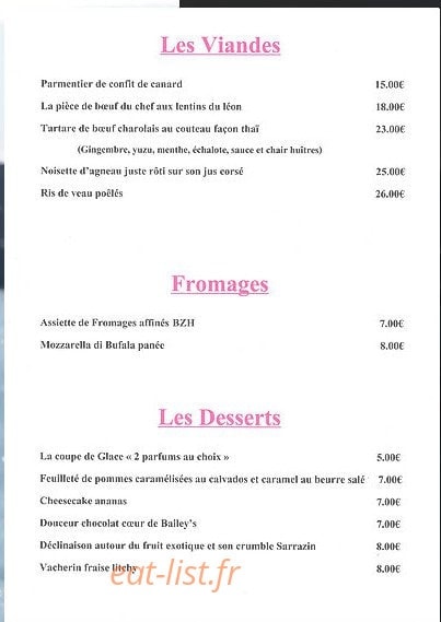 Le bellevue — carte page 4