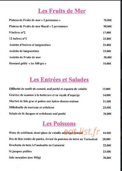 Le bellevue — carte page 5