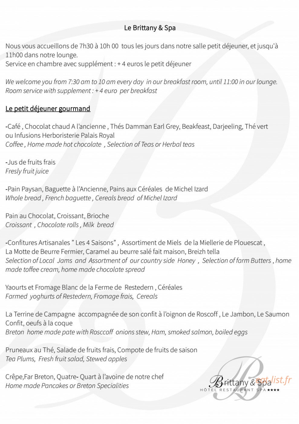 Le Brittany — carte page 11