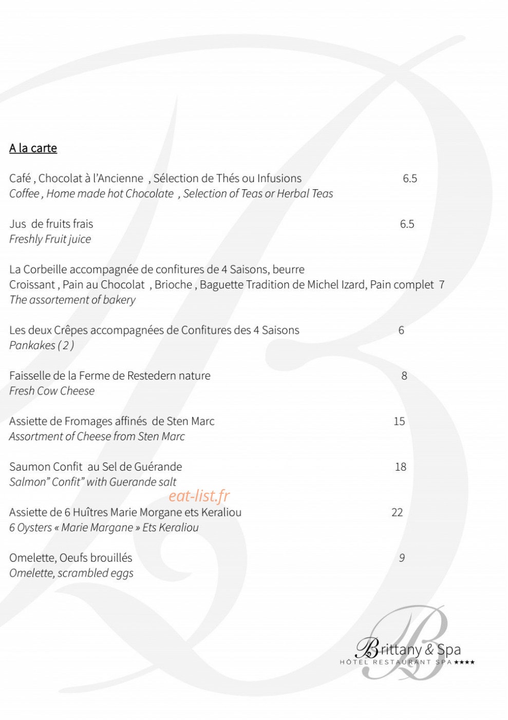 Le Brittany — carte page 12