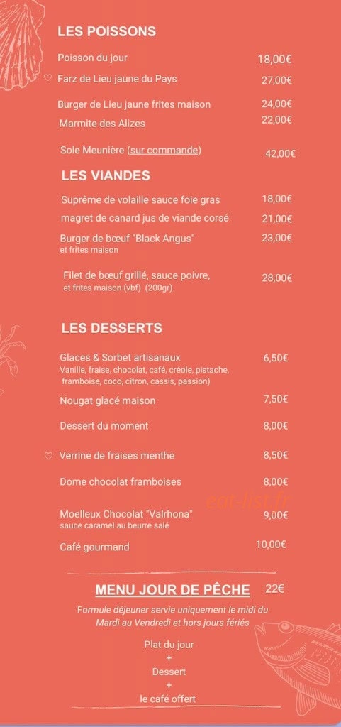 Les Alizes — carte page 3