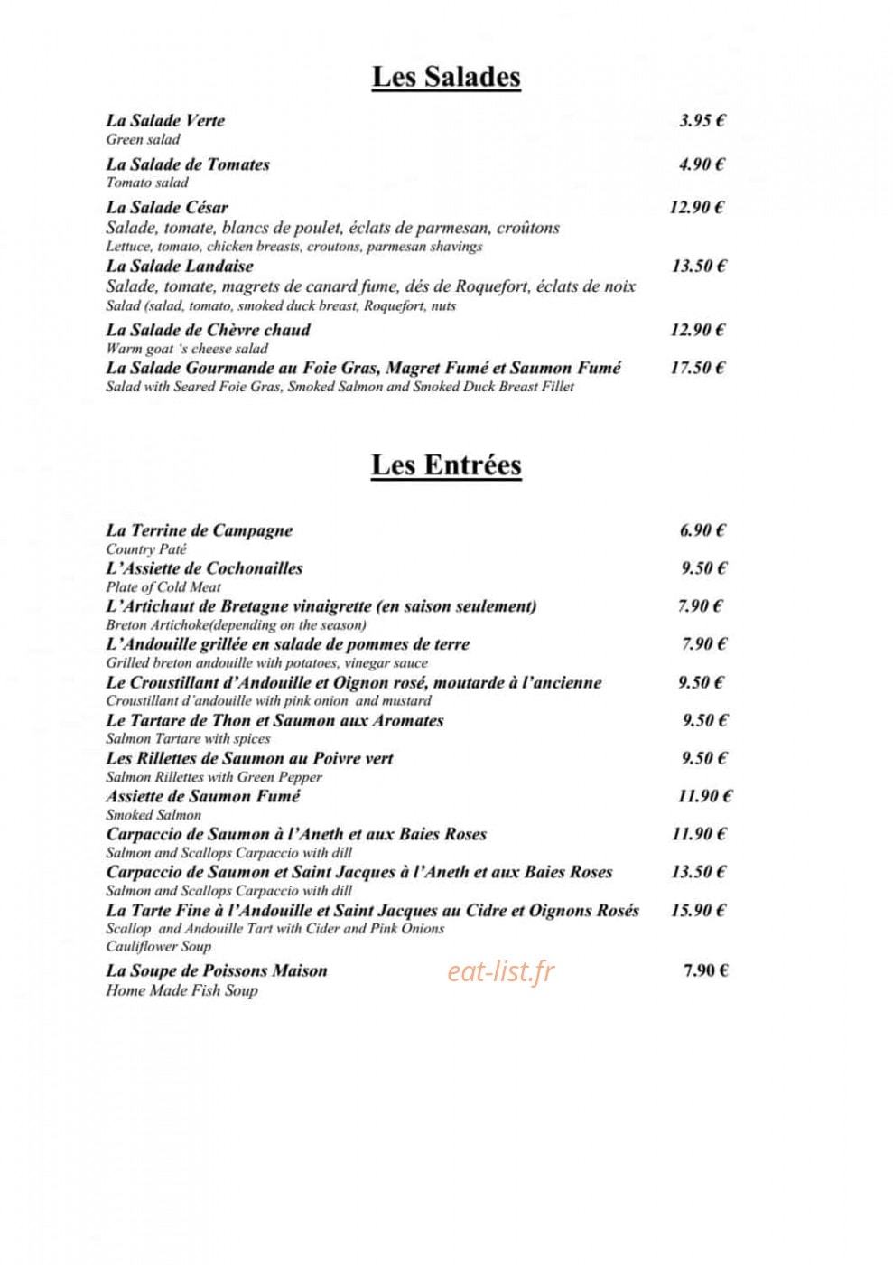 Les Arcades — carte page 8