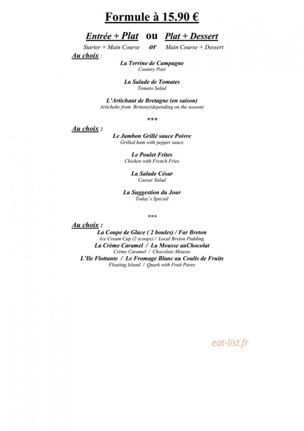 Les Arcades — carte page 1