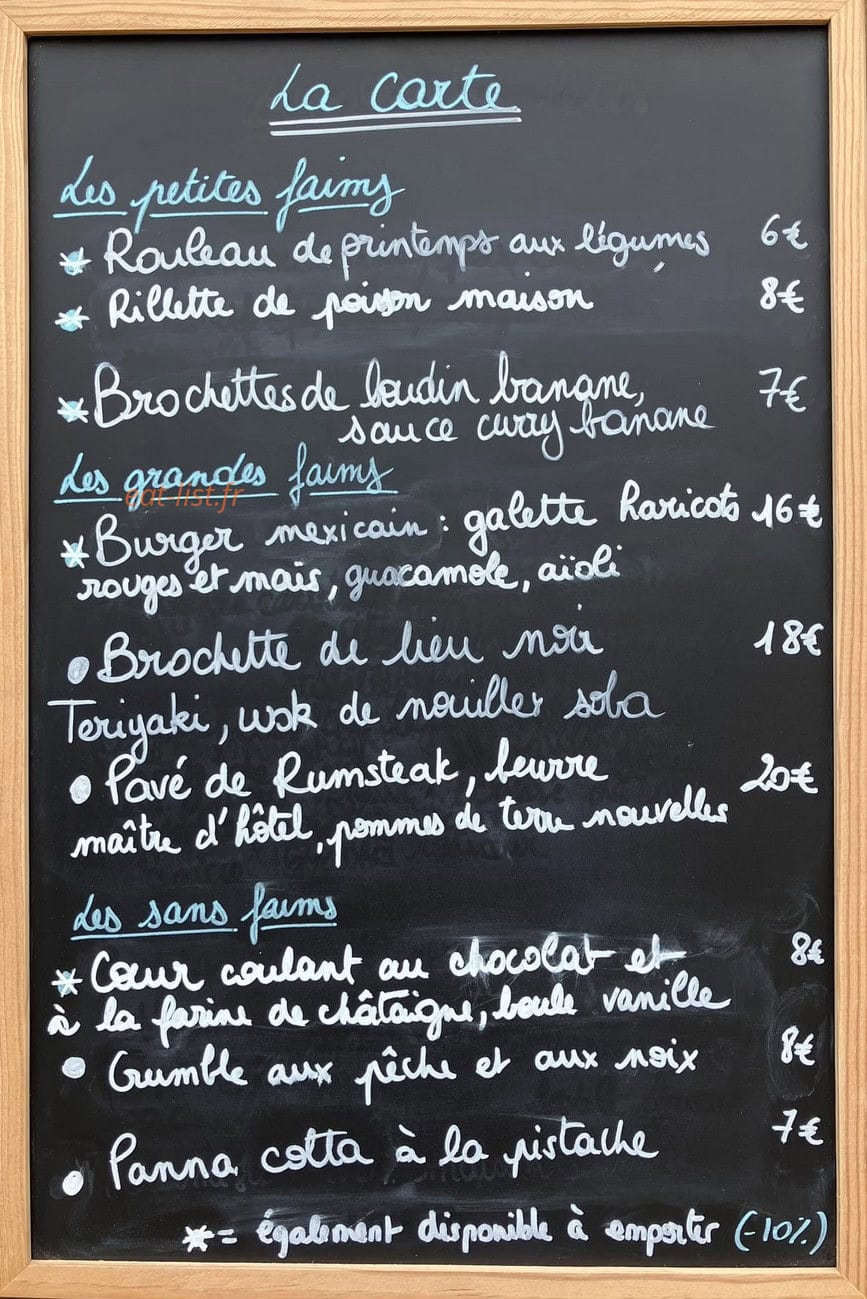Histoire sans Faim — carte page 1