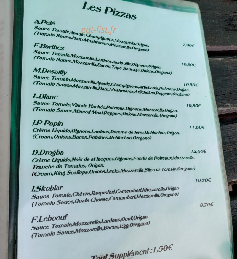 Le Crepuscule — carte page 2
