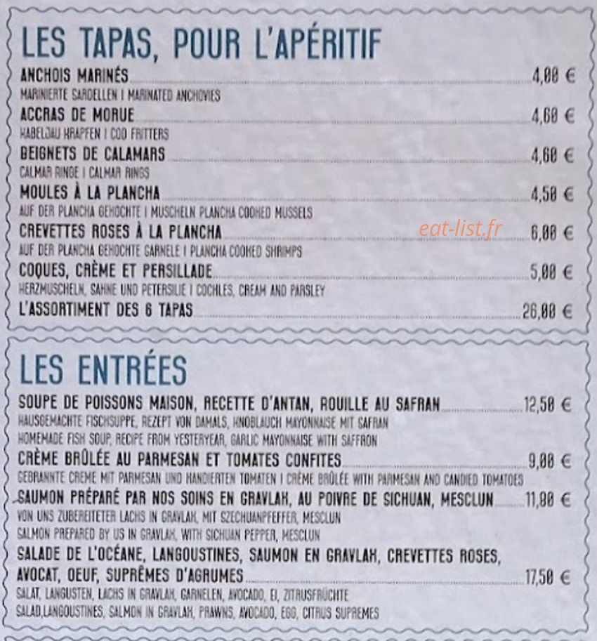 L'océane — carte page 1