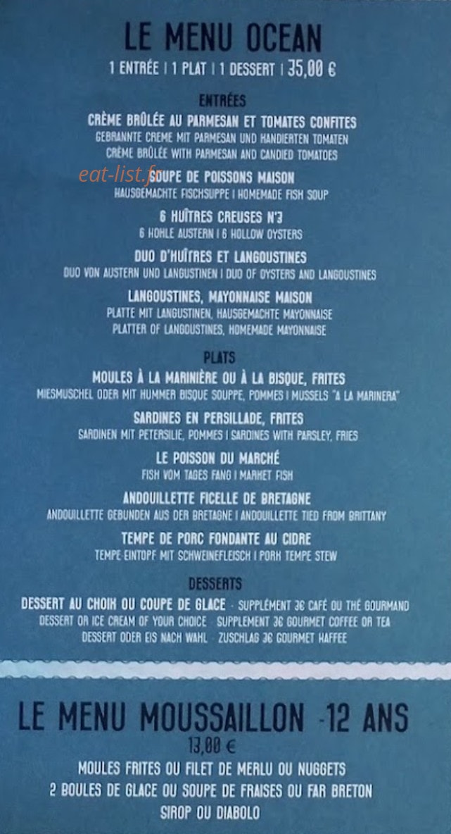 L'océane — carte page 3