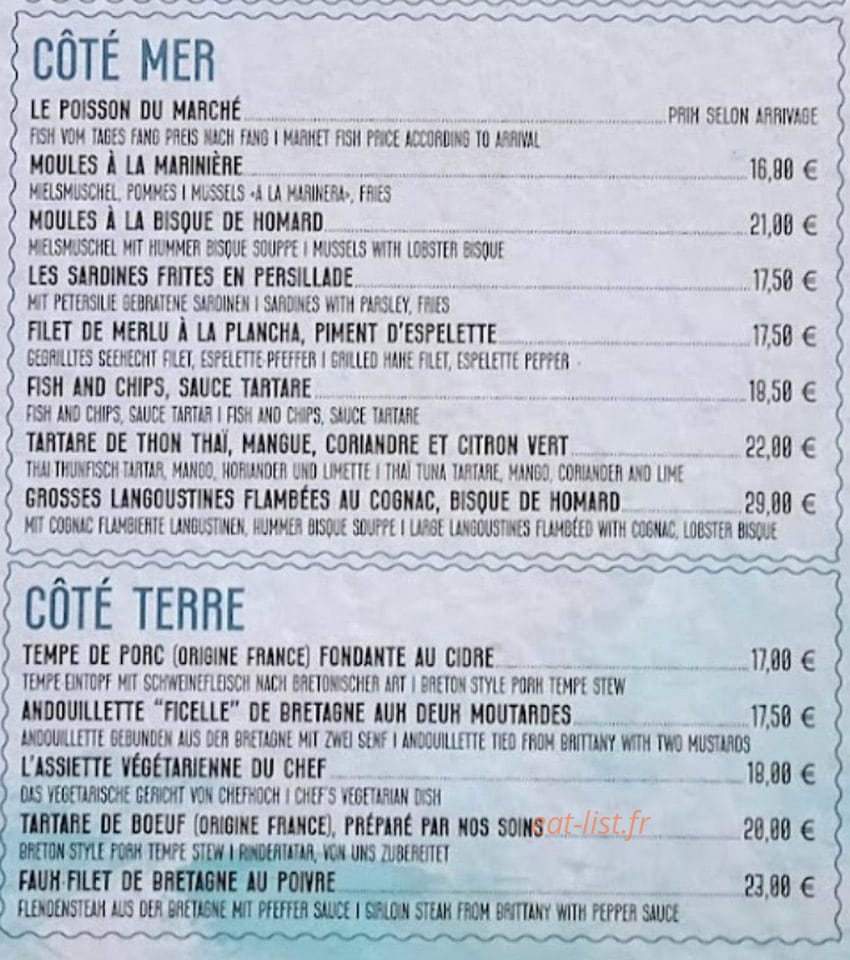 L'océane — carte page 2