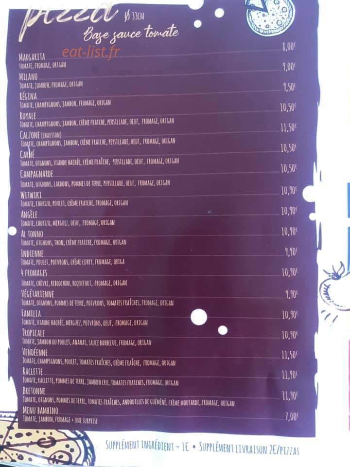 Ti BigouD’Pizz — carte page 1