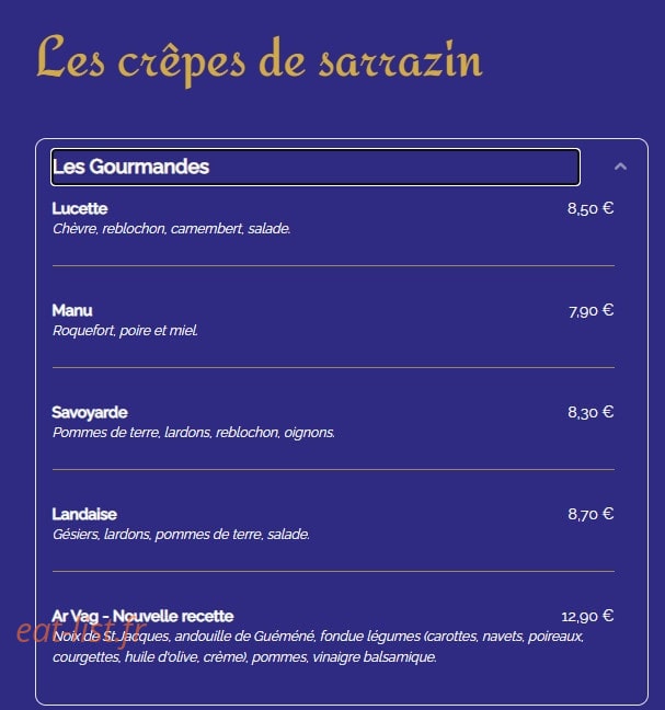 Ar Vag — carte page 4
