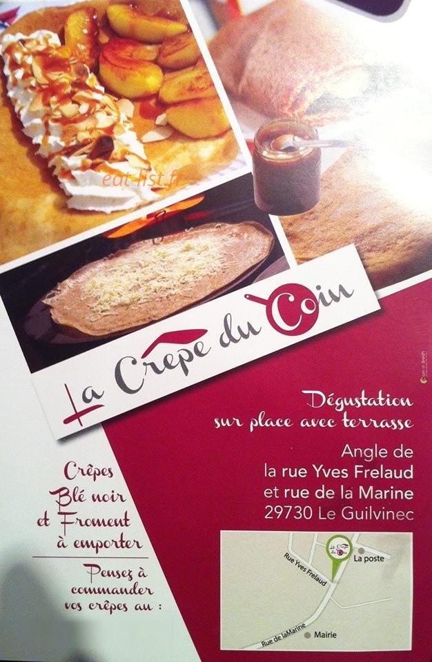 La Crêpe du Coin — carte page 1