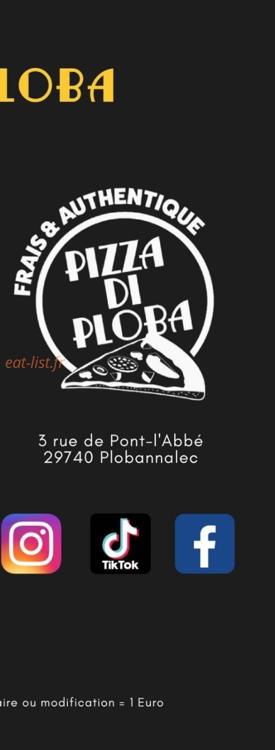Pizza di Ploba — carte page 1