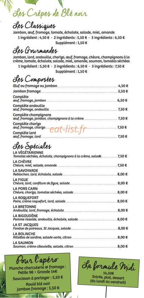 TomCafé — carte page 2