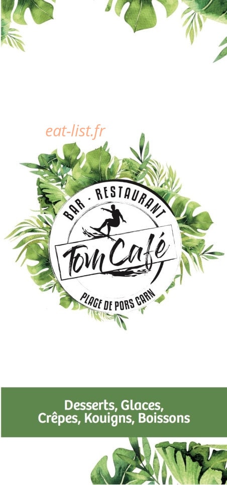 TomCafé — carte page 1