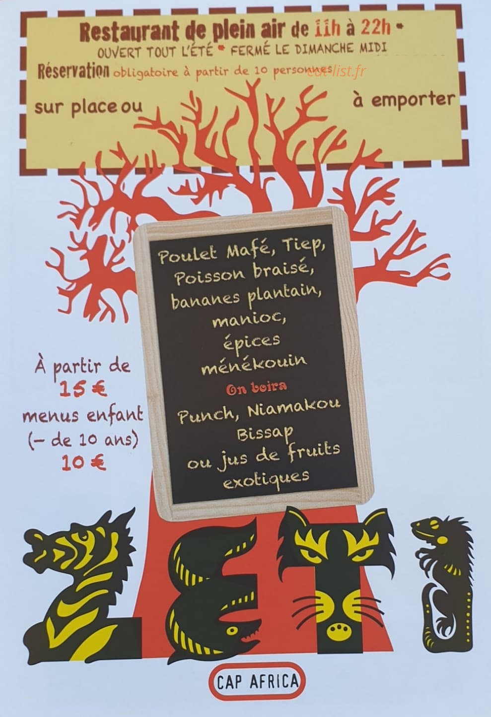 Chez Zéti — carte page 1