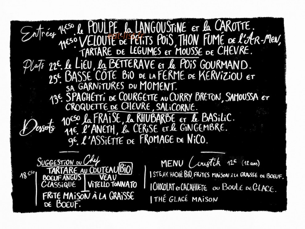 La Gamelle — carte page 1