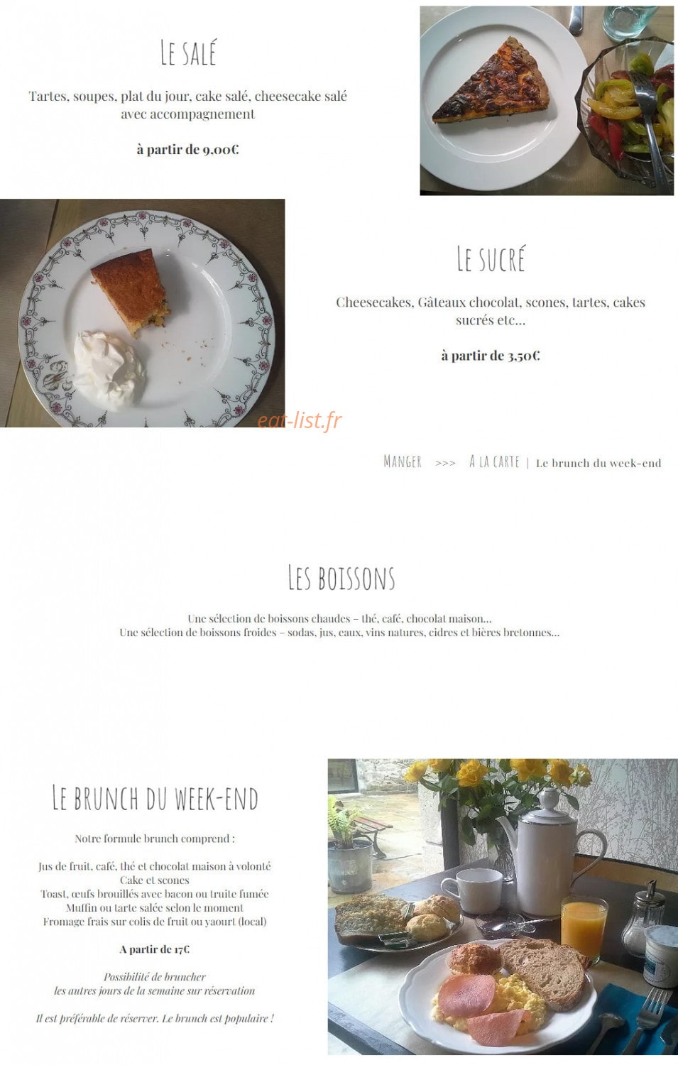 La Quincaillerie — carte page 1