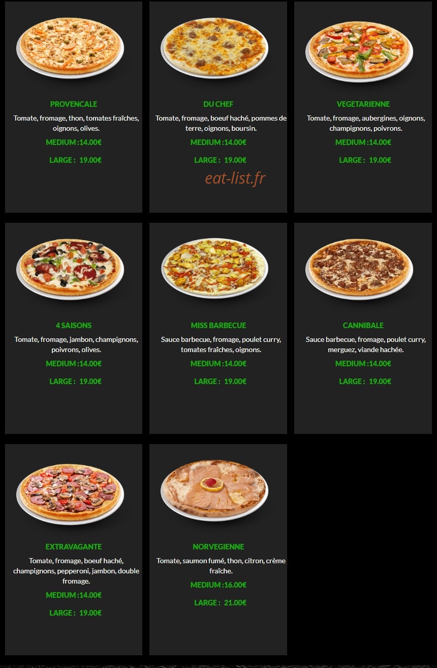 Milano pizza — carte page 3