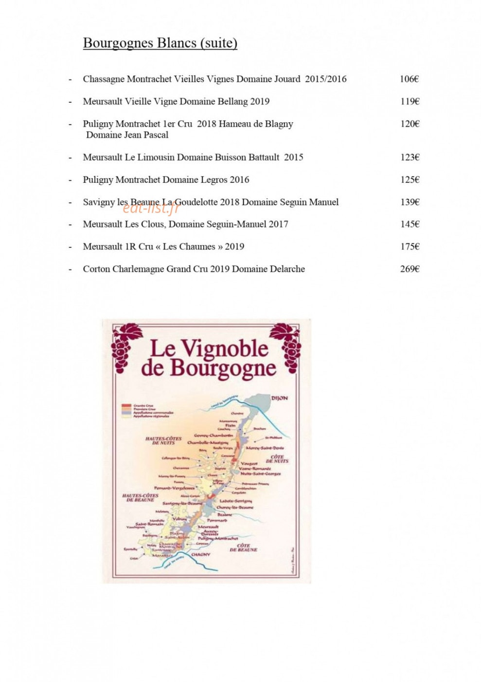 Restaurant Le Goyen — carte page 14