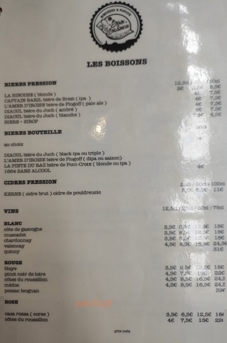 Born to Bigorneau — carte page 3
