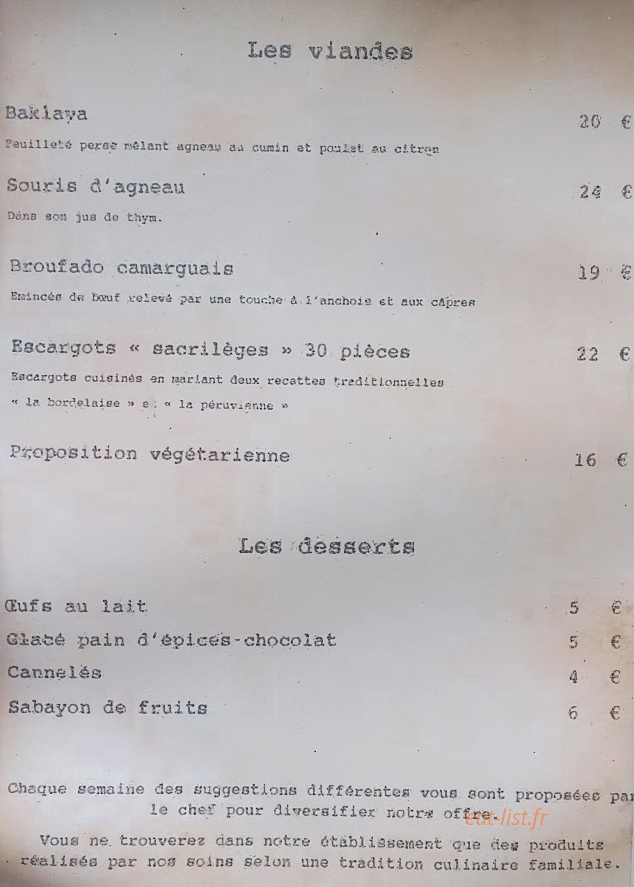 L'Incroyable et Merveilleux — carte page 2