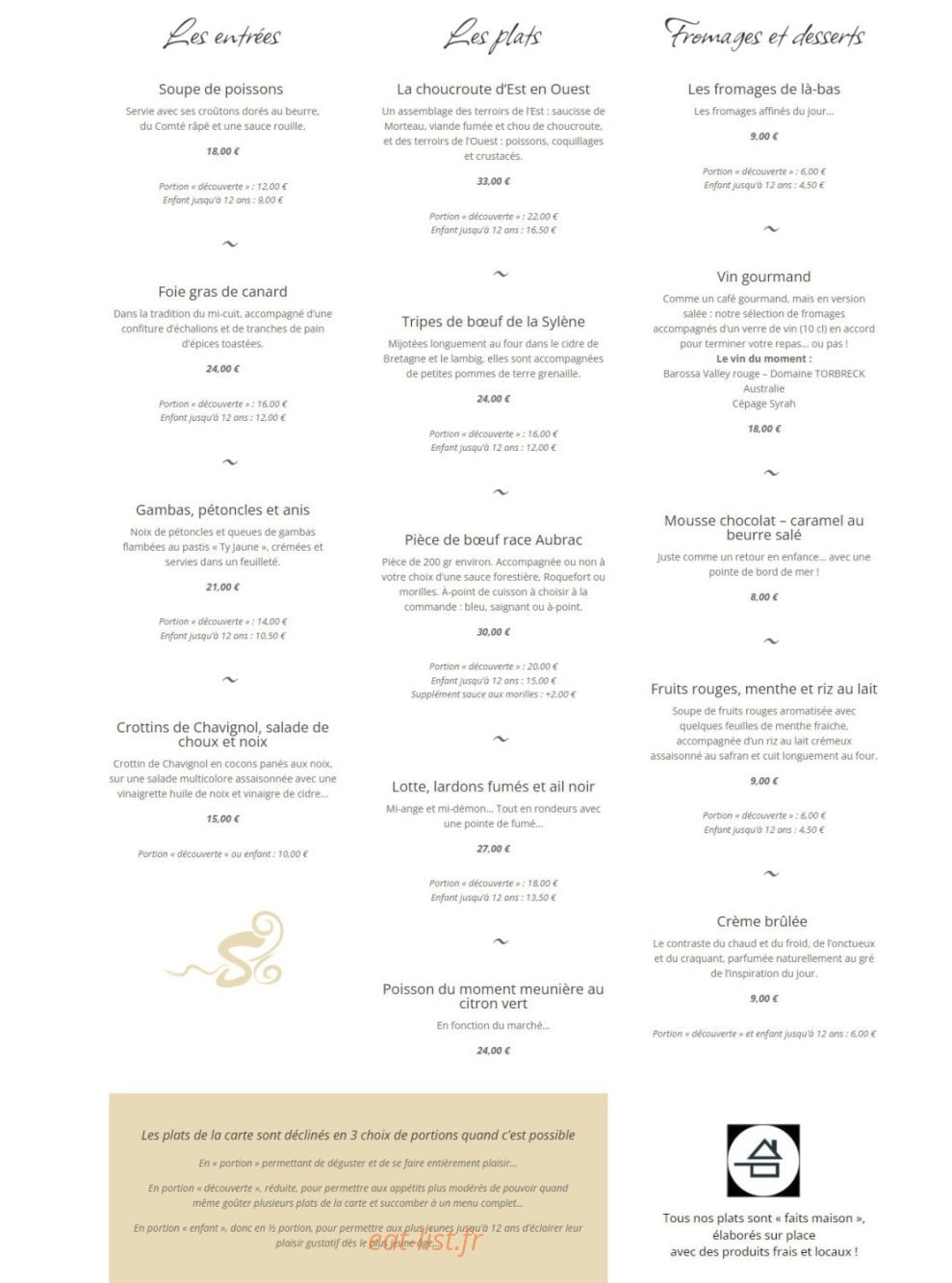 La Sylène — carte page 1