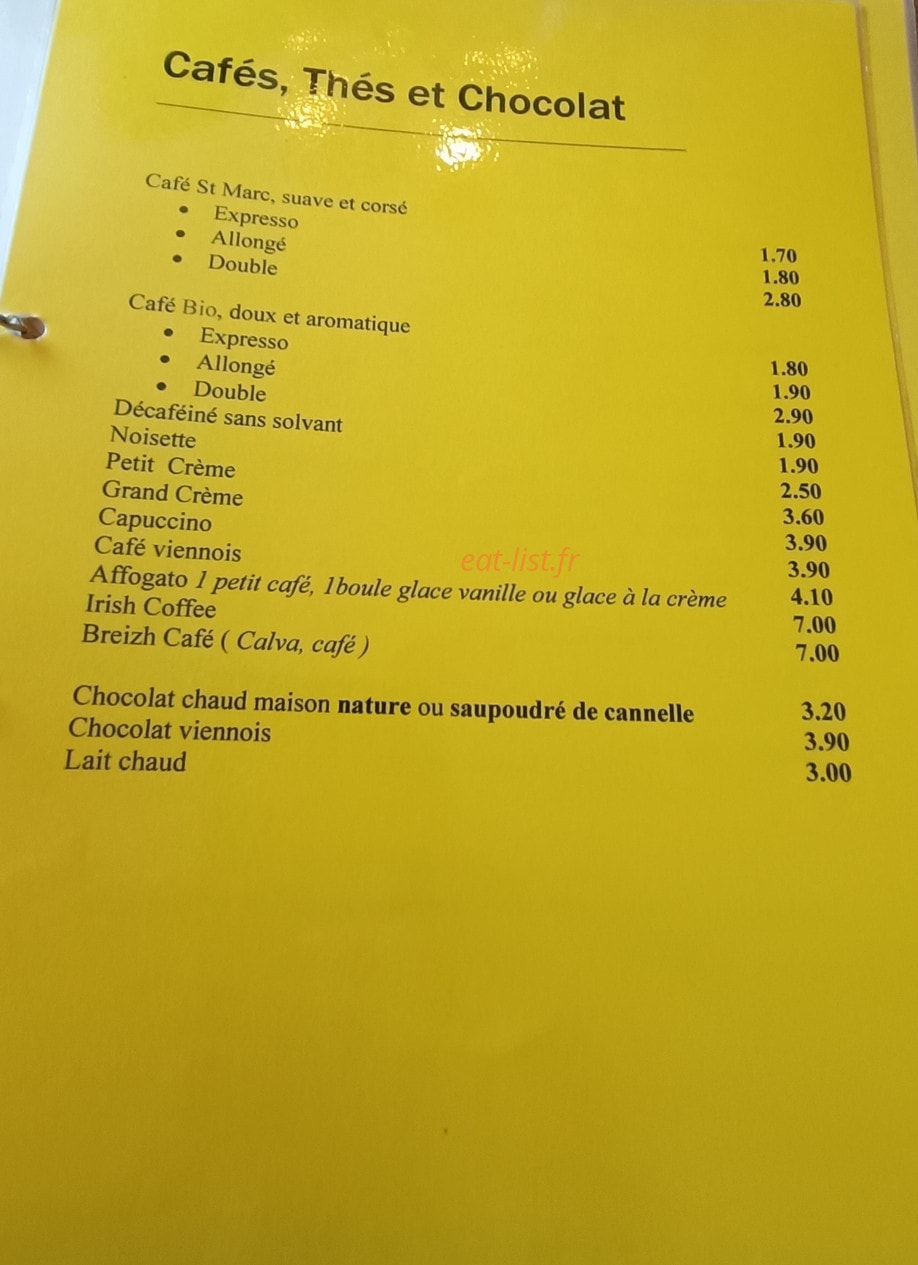 Art et Gourmandise — carte page 3
