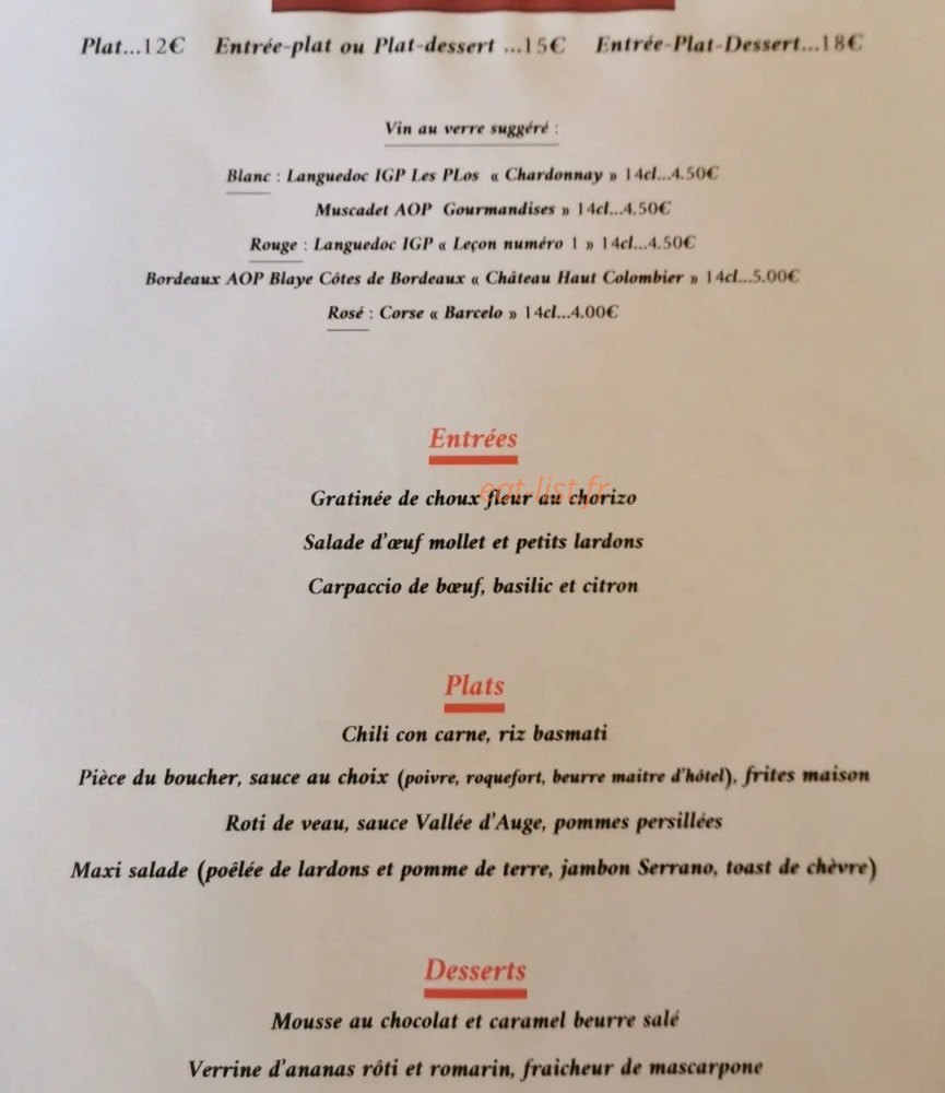 Le Double V — carte page 1