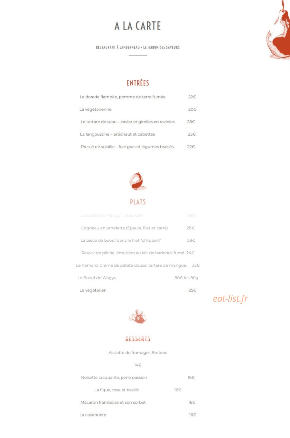 Le Jardin des Saveurs — carte page 3