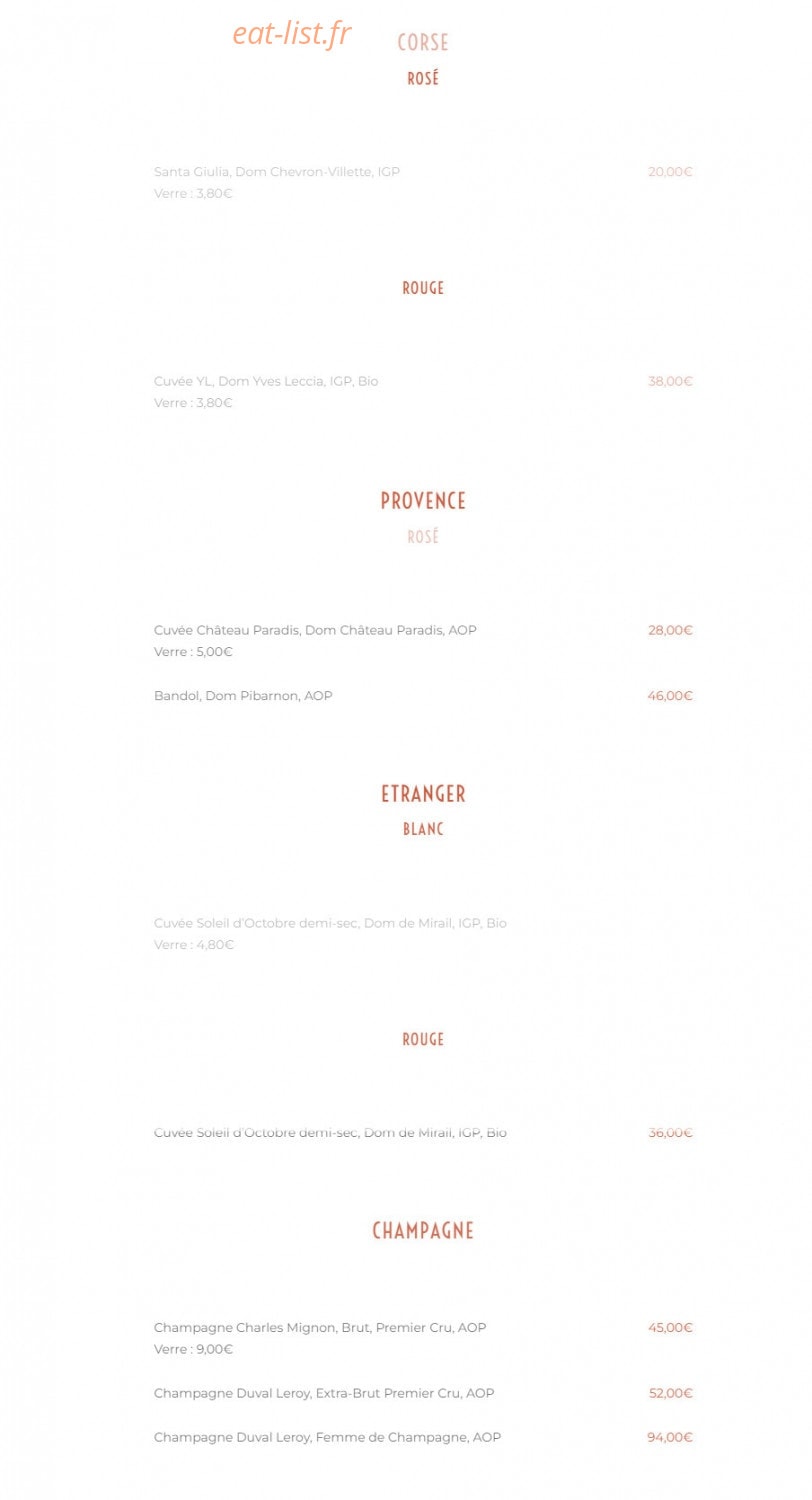 Le Jardin des Saveurs — carte page 8