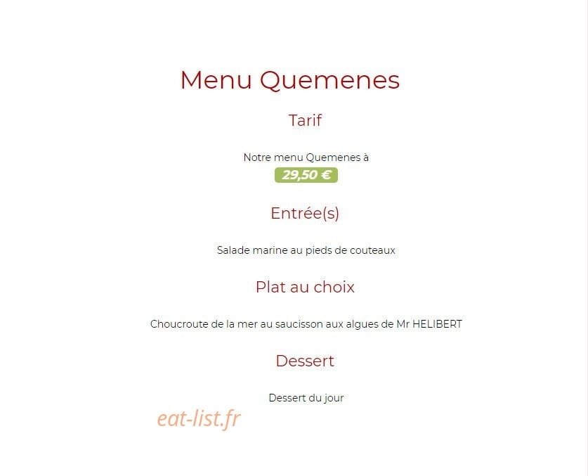 Auberge du vieux puits — carte page 4