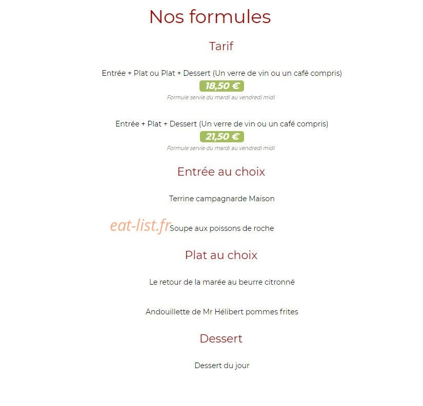 Auberge du vieux puits — carte page 7