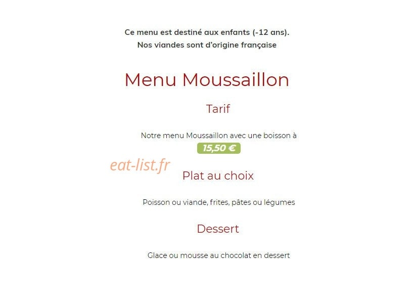 Auberge du vieux puits — carte page 6