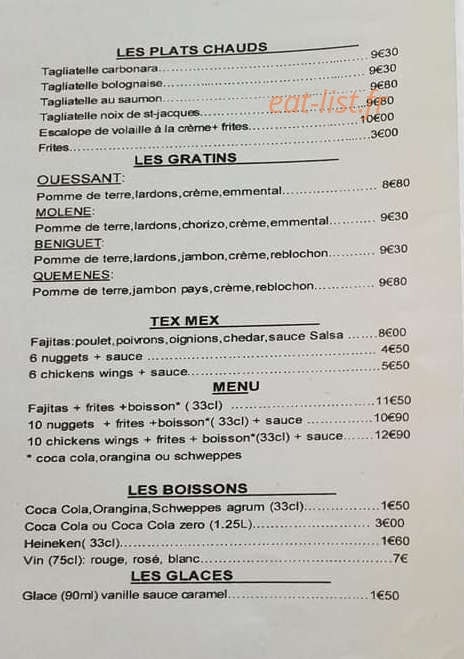 Rodgers Pizza — carte page 4