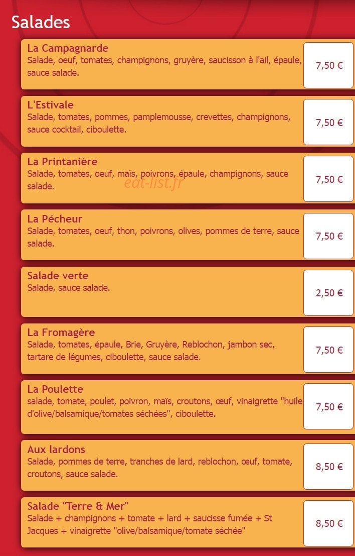 Lucky Pizza — carte page 9
