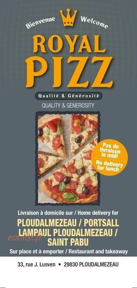 Royal Pizz — carte page 1