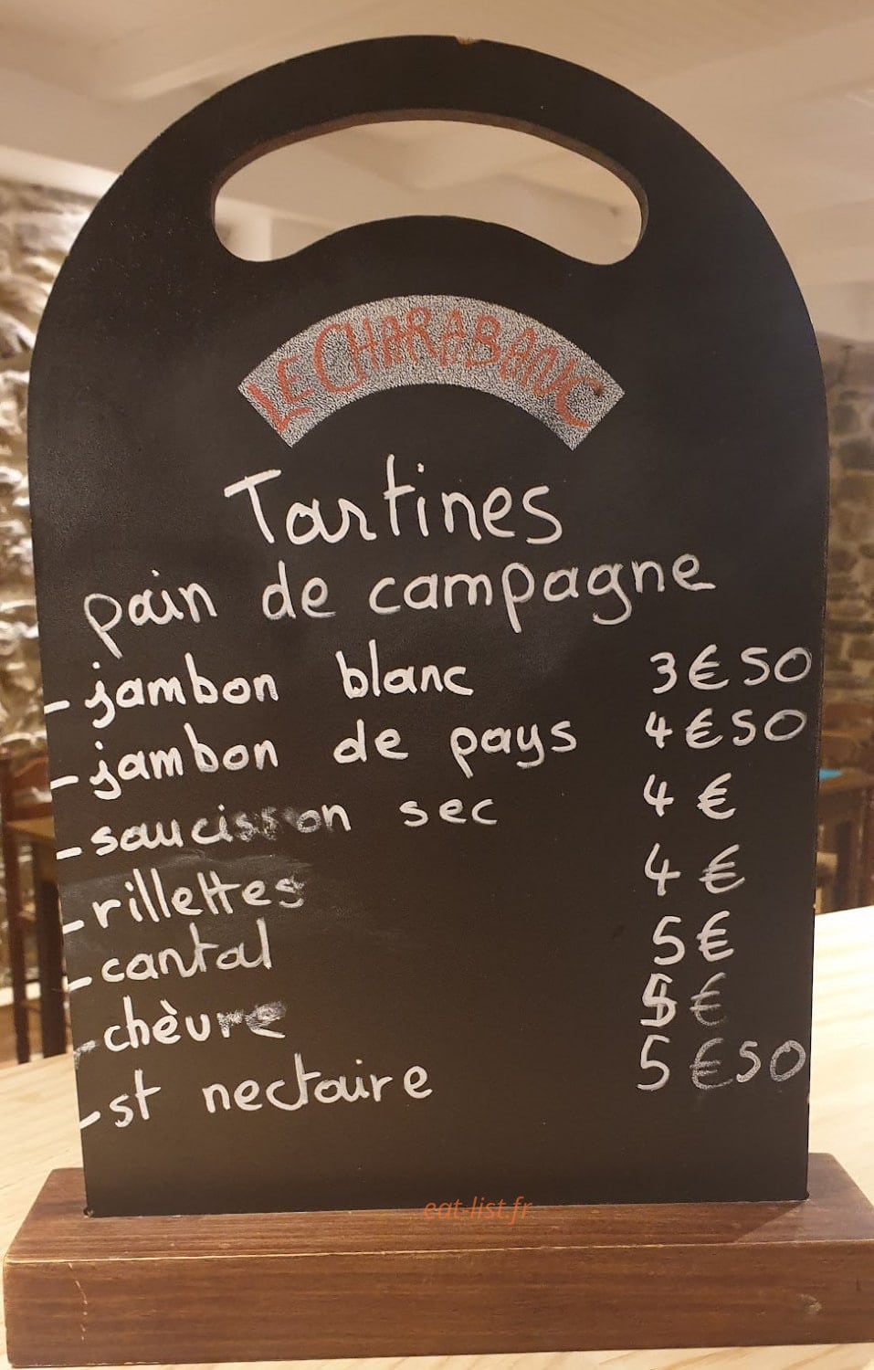 Le Charabanc — carte page 5