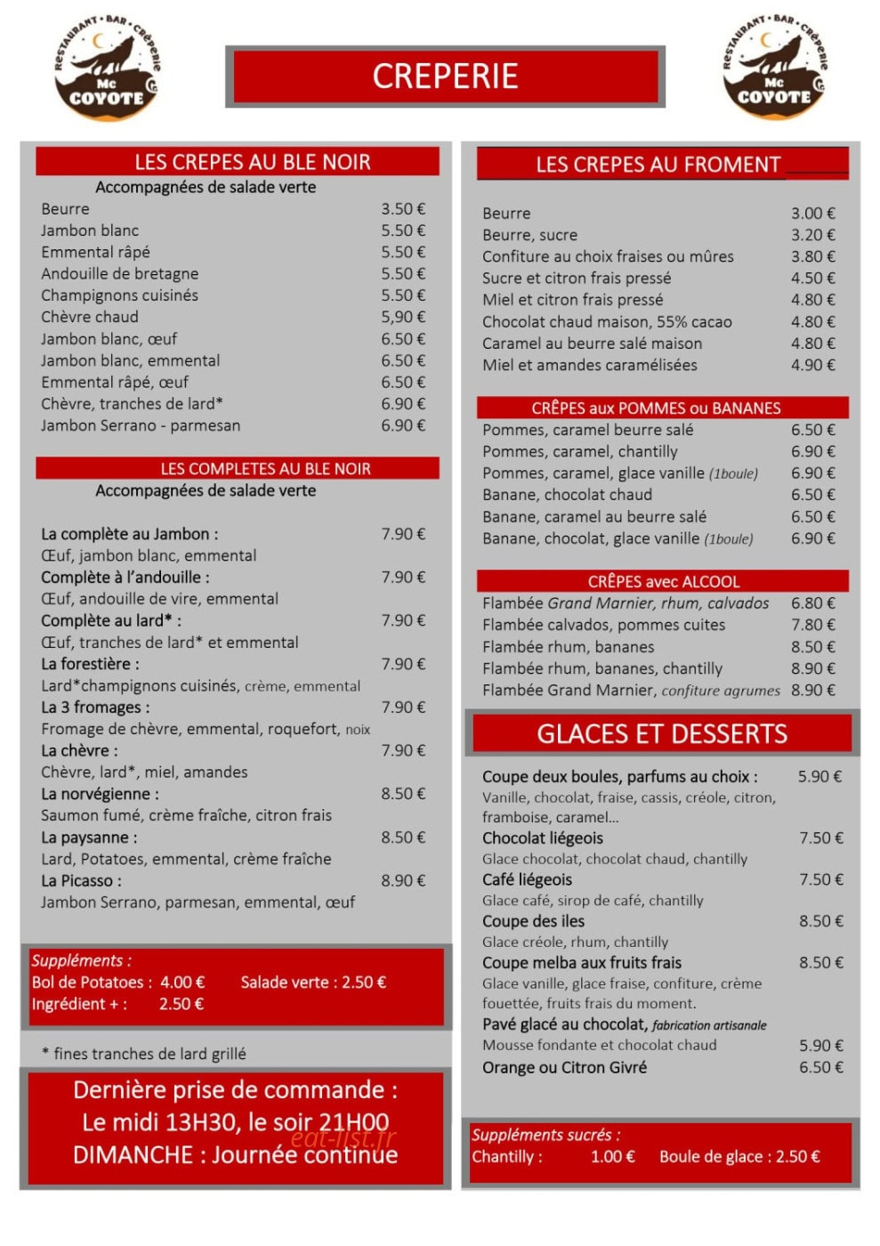 Mac Coyote — carte page 1