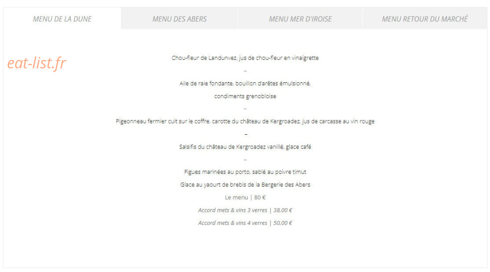 La Dune — carte page 1