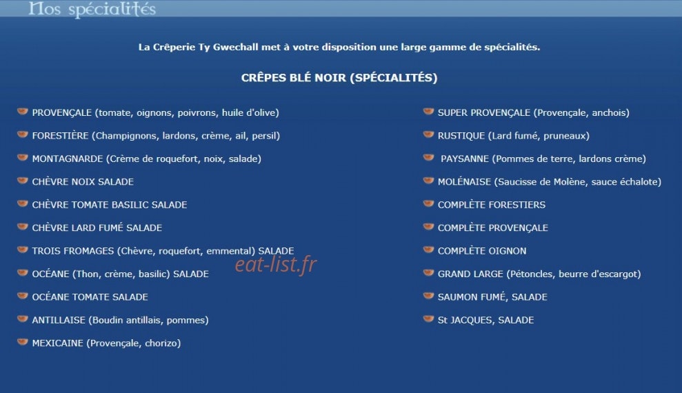 Ty Gwechall — carte page 1