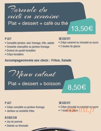 Crêperie Ty Breizh — carte page 4